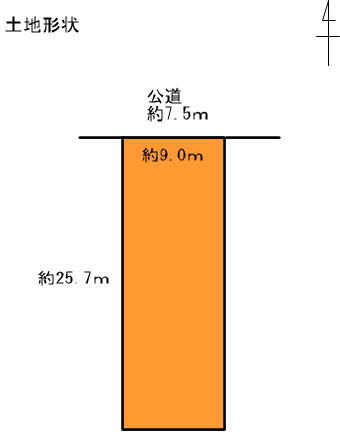 北名古屋市法成寺西出　売地画像