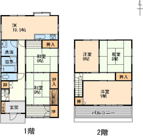 北名古屋市沖村岡　中古住宅画像