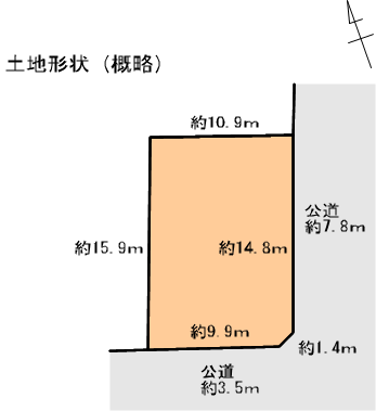 北名古屋市宇福寺天神　売地画像